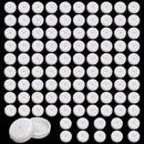 100 Pack 1-1/2 inch Patio Furniture Feet Caps, Wrought Iron Outdoor Chair Glides, Thick Plastic Leg Caps for Metal Chairs & Tables