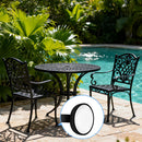 100 Pack 1-1/2 inch Patio Furniture Feet Caps, Wrought Iron Outdoor Chair Glides, Thick Plastic Leg Caps for Metal Chairs & Tables