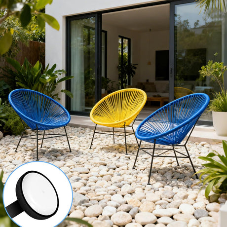 100 Pack 1-1/2 inch Patio Furniture Feet Caps, Wrought Iron Outdoor Chair Glides, Thick Plastic Leg Caps for Metal Chairs & Tables