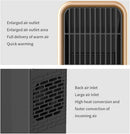 Electric heater - Indoor electric heater - Fan heater for household use - 500W - Ceramic heating element - Power plug