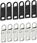 Reserve zips - 12-pack metal zips - removable - suitable for purses - clothing - jeans - suitcases - luggage