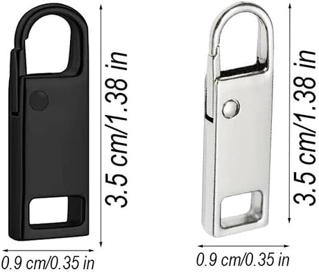 Reserve zips - 12-pack metal zips - removable - suitable for purses - clothing - jeans - suitcases - luggage