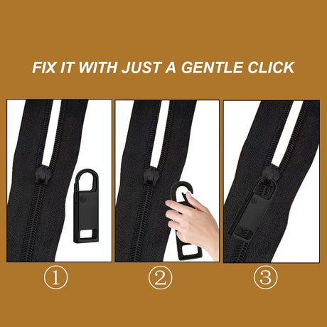 Reserve zips - 12-pack metal zips - removable - suitable for purses - clothing - jeans - suitcases - luggage