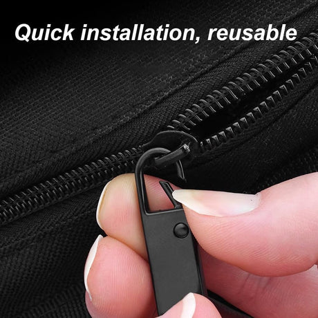 Reserve zips - 12-pack metal zips - removable - suitable for purses - clothing - jeans - suitcases - luggage