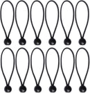 12 Black sailcloth bungee balls for banners - sailcloths - pavilions - tents - bungee hooks - stalls - flagpoles