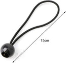 12 Black sailcloth bungee balls for banners - sailcloths - pavilions - tents - bungee hooks - stalls - flagpoles