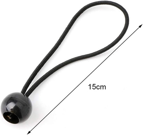 12 Black sailcloth bungee balls for banners - sailcloths - pavilions - tents - bungee hooks - stalls - flagpoles