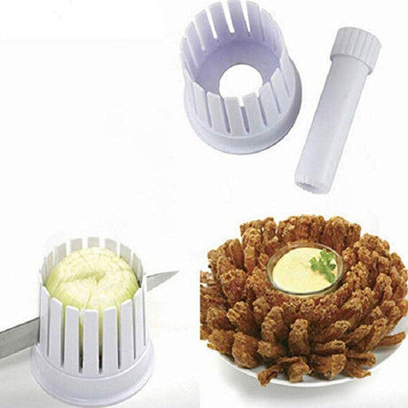 Onion flower cutter - Onion cutter - Potato, tomato, apple, orange blossom cutter - Fruit and vegetable cutter - Kitchen chopper