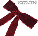 Western String Ties for Men Velvet Western Colonel Bolo Bow Tie Solid Color Clip On Bowtie for Wedding Cosplay