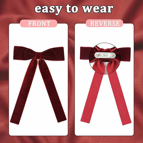Western String Ties for Men Velvet Western Colonel Bolo Bow Tie Solid Color Clip On Bowtie for Wedding Cosplay