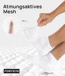 10 pairs of unisex sports socks - breathable cotton - short running socks - quarter socks - unisex (white)