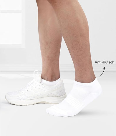 10 pairs of unisex sports socks - breathable cotton - short running socks - quarter socks - unisex (white)