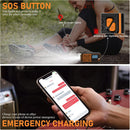 Hand-crank emergency radio - Portable AM/FM and shortwave radio - Supports charging via solar power/USB/hand crank - Equipped with a 4000 mAh rechargeable battery - Flashlight - Reading light and SOS emergency signal - Suitable for survival - Hiking and s