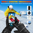 Gloves - Warm winter gloves - Rechargeable heated gloves - 3 heating settings, 360° heating - Touchscreen, waterproof/windproof - Winter ski/cycling/hiking gloves (unisex)