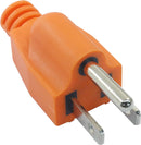 Biaungdo 1 Pack Neutral Ground Bonding Plug for Portable Inverter Generator, Surge Protector Ground Plug with Floating Neutral on RV Generator for Open Ground Error(Orange)