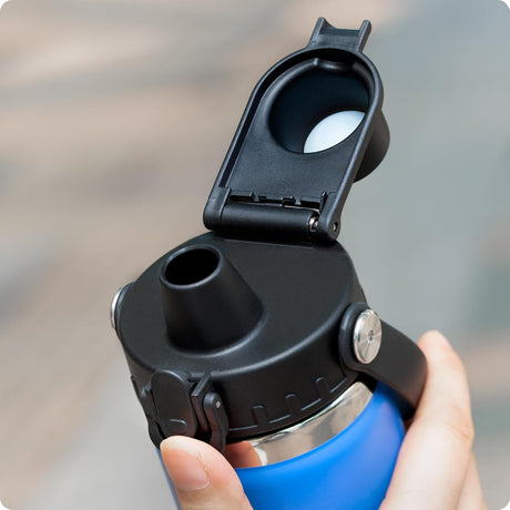 Pop - Up Replacement Lid - Leakproof Spout Cap with Secure Lock, for Hydro Flask, ThermFlask, Takeya & Iron Flask Wide - Mouth Bottles