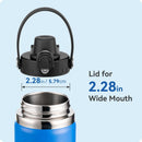 Pop - Up Replacement Lid - Leakproof Spout Cap with Secure Lock, for Hydro Flask, ThermFlask, Takeya & Iron Flask Wide - Mouth Bottles