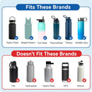 Pop - Up Replacement Lid - Leakproof Spout Cap with Secure Lock, for Hydro Flask, ThermFlask, Takeya & Iron Flask Wide - Mouth Bottles