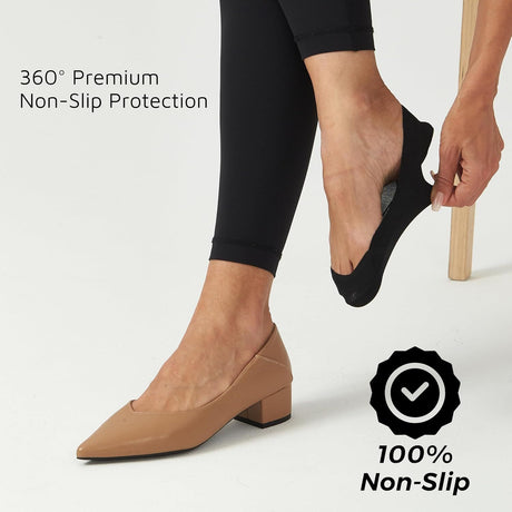 Thin Ultra Low Cut No Show Socks in ANY lats Heels Womens TRULY Non Slip Cotton Liner Socks