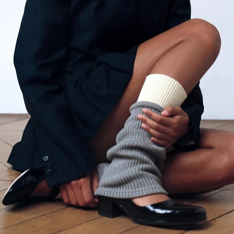 Women's Leg Warmers Wool Blend, Leg Warmers or Girls, Ribbed Knit Thermal Ankle Warmers and Boot Cus or Winter