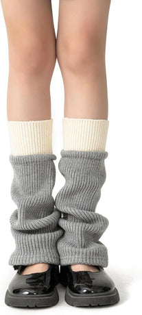 Women's Leg Warmers Wool Blend, Leg Warmers or Girls, Ribbed Knit Thermal Ankle Warmers and Boot Cus or Winter