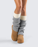Women's Leg Warmers Wool Blend, Leg Warmers or Girls, Ribbed Knit Thermal Ankle Warmers and Boot Cus or Winter