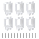 6 Pcs BE1-2 Electrical Outlet Box Extenders, Electrical Box Extender, 1 Gang Power Outlet Box Extender, Electric Box Extenders or Outlets, Single Gang Electric Outlet Box Extension with 12 Screws