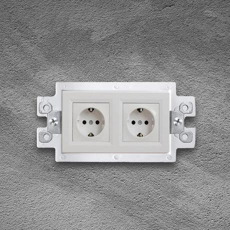 6 Pcs BE1-2 Electrical Outlet Box Extenders, Electrical Box Extender, 1 Gang Power Outlet Box Extender, Electric Box Extenders or Outlets, Single Gang Electric Outlet Box Extension with 12 Screws