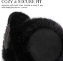 Ear Mus or Winter Women, Water Resistant Suedette and aux ur Warm Earmus oldable Outdoor Ear Warmers or Women Girls