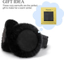 Ear Mus or Winter Women, Water Resistant Suedette and aux ur Warm Earmus oldable Outdoor Ear Warmers or Women Girls