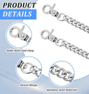 Pants Chain, Silver Durable Pants Chain Belt Wallet Chains for Men & Women Heavy Duty Metal Biker Clothing Jeans Chains Perfect for Jeans, Hip-Hop Punk Style Accessories