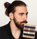 Mens Hair Ties, 10 Pack Hair Ties for Men Guys with Smooth Beads (Multicolor)