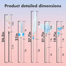 Cat Wand Toys, 5Pcs Interactive Kitten Feather Wand Toys for Bored Indoor Cats, Cat Teaser Wand with Bell and Crinkly Paper, Blue