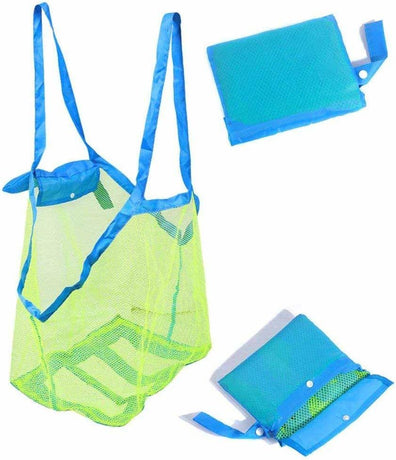 Mesh Extra Large Beach Bags and Totes - Holds Toys, Towels, Sand Away - For Children's Toys, Market, Grocery, Picnic