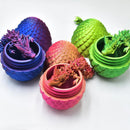 3 PCS MINI 3D Printed Dragon in Egg,Full Articulated Crystal Dragon,Flexible Joints Home Decor Executive Desk Toys, Creative Gifts