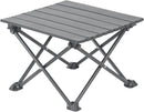 Roll-Up Camping Table, 4-Person Lightweight Portable Outdoor Table with Carry Bag for Picnics BBQ Travel (15.7”x13.7”x11” Black)