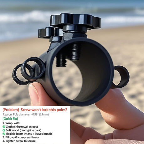 Portable Tent Holder Camping Tent Pole Holder Comes with 4 Ground Nails Tent Fixed Tube Pole Stand for Camping Fishing Hiking