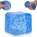 Snowflake Ice Cube Squishy Toy, Big Size 7cm Stress Relief Fidget Toys for Adults, Sensory Squishy Toys for Anxiety Relief and Focus, Soft Slow Rise Squeeze Toy for Stress (Blue)
