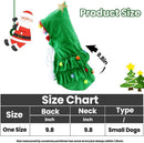 Cat Christmas Outfit Green Pet Cloak with Hat with Star and Pompoms Puppy Cape Clothes Xmas Tree Elf Costumes Party Pet Supplies Accessories for Small Dogs Cats Pet Santa Presents
