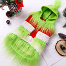 Dog Christmas Outfit，Christmas Pet Clothes Green Classic Dog Hoodie Shirt Cosplay Apparel Christmas Party Cosplay Costume Pet Supplies Accessories for Small Dogs and Cats