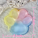 Big Taba Squishy Cat Paw, 5 in Large Paw Squeeze Toy for Stress Relief and Relax, Sticky Squishies Fidget Toys for Party Favors Novelty Things Birthday Gift (Tri-Color)