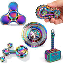 5 PCS Fidget Toy Set Adults & Teen, Sensory Handheld Gadgets Spinners, Cool Desk Toys for Office, Home, Travel, Perfect Classroom Prizes, Goodie Bag Fillers, Party Supplies
