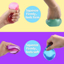 4 PCS Colorful Stress Cube - Sensory Fidget Squeeze Toy with Super Solid Squish-Slow Rising Ice Cube Stress Balls-Stress Relief Hand Toy-2.16" Cube