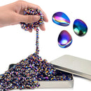 Fidget Toys for Teen Boys Adult, 500pc Metal Cool Gadgets Gift Quiet Office Desk Sensory Stress Fidgets Beads Stones Toy Anxiety Relief Items for Teen Girls ADHD Autism Autistic Ferrite Putty
