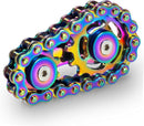 Metal Fidget Spinner Toys for Teens Boys Adults Bike Chain Roller Gadgets ADHD Figette Anxiety Stress Relief Items Quiet Figet Desk Offices EDC Men Easter Basket Stuffer