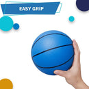 6 Inch PVC Mini Basketball for Indoor Mini Hoops, Soft 6" Rubber Small Repacement Balls for Over Door Hoop Sets, Little Beach Ball for Outdoor Yard Lawn (6 PCS with Air Pump)