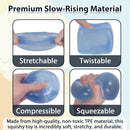 Large Ice Cube Squishy Toy 7cm (2.76Inch),  Big Slow Rising Squishies for Sensory Play, Perfect Stress Relief Fidget Toys for Adults Anxiety, Squishy Cube Sensory Toys (Blue)