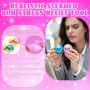 2PCS Mini Glitter Dumpling Squishy, 2026 Upgrade Dumling Mystery Box, Colorful Dumplings Stress Balls Fidget Sensory, Fidget Squeeze Toy for Holiday & Birthday Gifts (Blue+Pink)