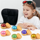 6 PCS Glitter Smiling face Colorful Dumpling Stress Balls Fidget Sensory Toy,Squeeze Dough Ball Stress Relief Hand Toy,Bun with Food Steamer Stretchy Desk Toys