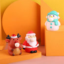 Squeeze Bubble Pop Stress Relief Toy 12-Pack Box Set - Cartoon Squishy Figure for Anxiety Relief - Santa + Snowman + Reindeer (4 Each) - Christmas Gift Set